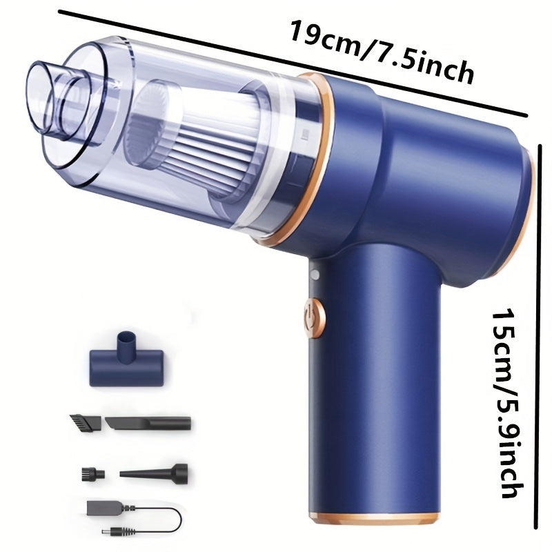 Handheld Vacuum Cleaner 2 in 1 Mini Vaccum Cleaner & Blower for Home & Car-Rechargeable 8000PA Powerful Vacuuming Device