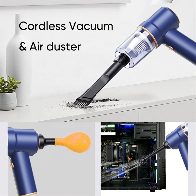 Handheld Vacuum Cleaner 2 in 1 Mini Vaccum Cleaner & Blower for Home & Car-Rechargeable 8000PA Powerful Vacuuming Device