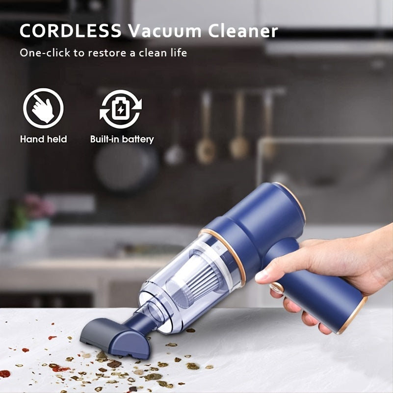 Handheld Vacuum Cleaner 2 in 1 Mini Vaccum Cleaner & Blower for Home & Car-Rechargeable 8000PA Powerful Vacuuming Device