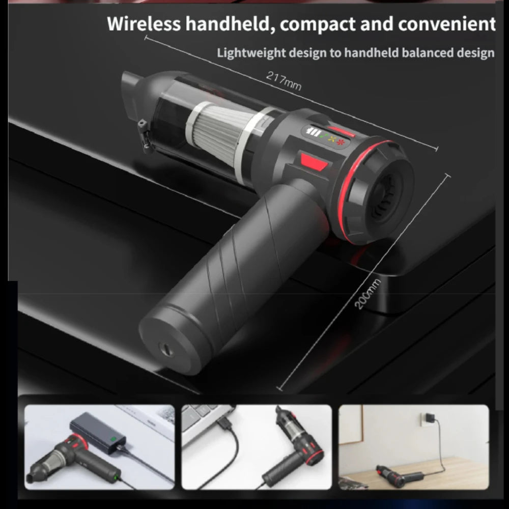 Powerful Mini Wireless Handheld Car Vacuum Cleaner