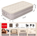 Foldable Modern Outdoor Indoor Portable PVC Flocking Air Bed Mattress with Built-in Pump
